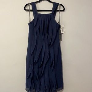 White by Vera Wang blue dress